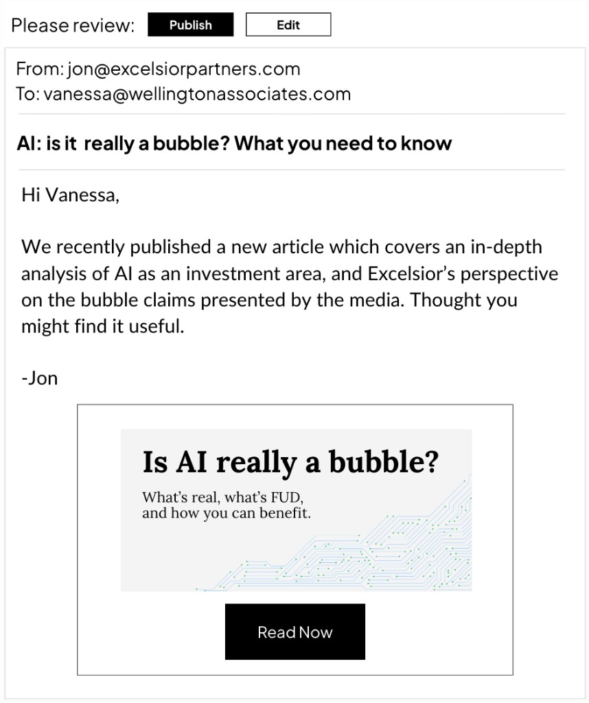 Email draft preview